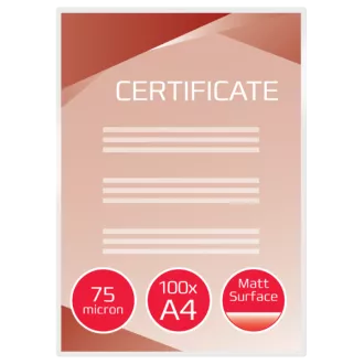 GBC džepovi za plastificiranje A4 75 mikrofona, mat (100)