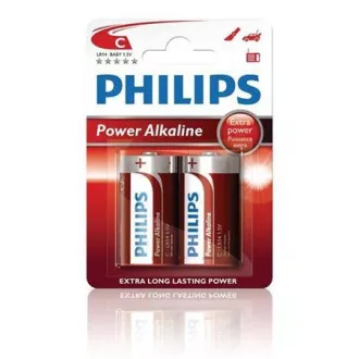 Philips baterija C PowerLife, alkalna - 2 kom