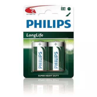 Philips C LongLife cink klorid baterija - 2 kom, blister