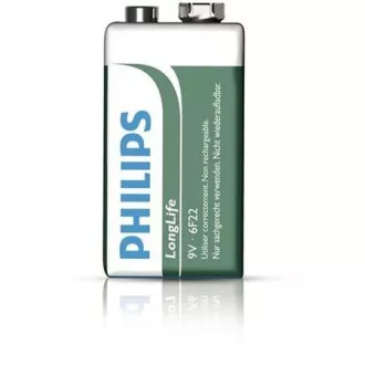Philips baterija 9V LongLife cink klorid - 1kom