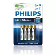 Philips baterija AAA ExtremeLife+, alkalna - 4 kom