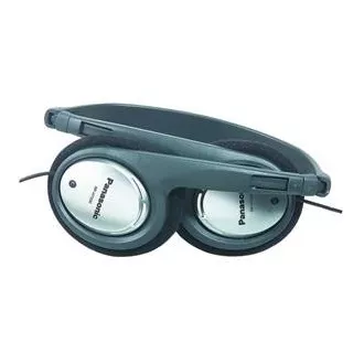 Panasonic RP-HT090E-H, žičane slušalice, preko glave, 3.5mm jack, 6.3mm jack, kabel 5m, kontrola glasnoće, siva