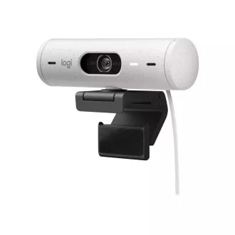 Logitech web kamera BRIO 500, Full HD, 4x zoom, RightLight 4 s HDR, bijela, USB-C