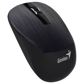 Genius NX-7015 crni, Miš, bežični, optički, 1600DPI, 3 gumba, Blue-Eye senzor, USB, crni