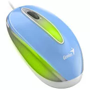 Genius DX-Mini / Miš, žičani, optički, 1000DPI, 3 gumba, USB, RGB LED, plavi