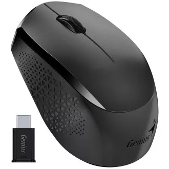 Genius NX-8000S Type-C, miš, bežični, optički, 1200DPI, 3 tipke, USB-C, crni