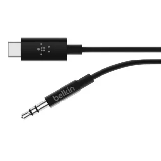 Belkin ROCKSTAR™ USB-C/3,5 mm jack kabel, 0,9 m, crni