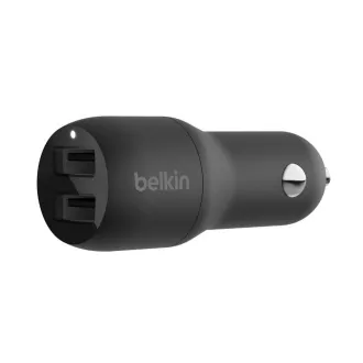 Belkin BOOST CHARGE™ 24W Dual USB-A auto punjač, crni