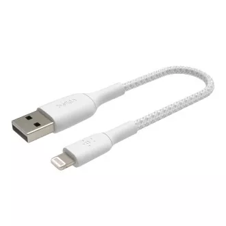 Belkin BOOST CHARGE™ Lightning/USB-A kabel, 15 cm, bijeli - izdržljiv