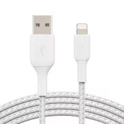 Belkin BOOST CHARGE™ Lightning/USB-A kabel, 3m, bijeli - izdržljiv