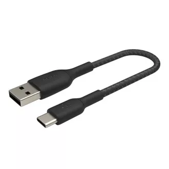 Belkin BOOST CHARGE™ USB-C/USB-A kabel, 15 cm, crni - izdržljiv
