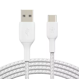 Belkin BOOST CHARGE™ USB-C/USB-A kabel, 2 m, bijeli - izdržljiv