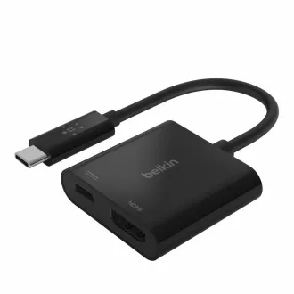 Belkin USB-C na HDMI adapter + 60W napajanje, crni