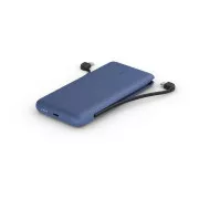 Belkin BOOST CHARGE™ USB-C Power Delivery PowerBank, 10000mAh, s integriranim kabelima, ponoćno plava