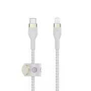Belkin BOOST CHARGE™ Lightning/USB-C kabel, 3 m, bijeli - izdržljivi PRO Flex