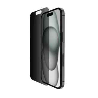 Belkin SCREENFORCE™ TemperedGlass Privacy Anti-Microbial zaštitno staklo za privatnost za iPhone 15 / 14 Pro