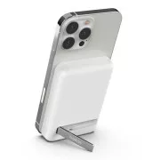 Belkin BOOST CHARGE™ MagSafe Magnetic Wireless Power Bank sa postoljem, 5000mAh, bijela