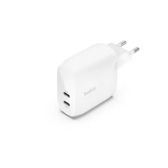 Belkin BOOST CHARGE™ Dual 60W USB-C Power Delivery PPS zidni punjač, bijeli