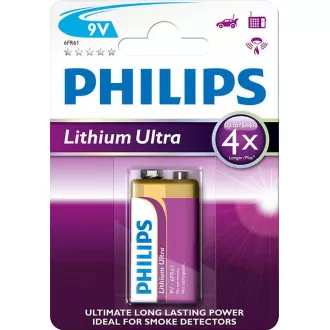 Philips baterija 9V Ultra litij