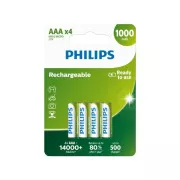 Philips punjive baterije AAA 1000mAh, NiMH - 4 kom