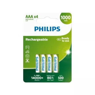 Philips punjive baterije AAA 1000mAh, NiMH - 4 kom Philips punjive baterije AAA 1000mAh, NiMH - 4 kom
