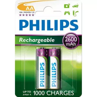 Philips punjiva baterija AA 2600mAh, NiMH - 2 kom