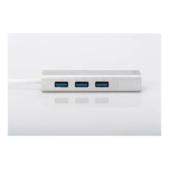 DIGITUS USB 3.0 HUB, 3 porta i Gigabit LAN adapter 3xUSB A / F, 1xUSB A / M, 1xRJ45 LAN, Win / Mac OS DIGITUS USB 3.0 HUB, 3 porta i Gigabit LAN adapter 3xUSB A / F, 1xUSB A / M, 1xRJ45 LAN, Win / Mac OS