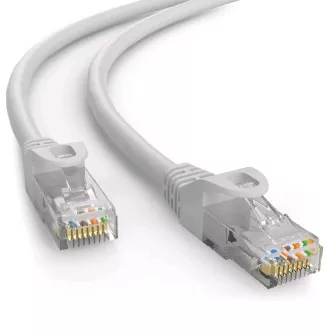 C-TECH Kabel patchcord Cat6e, UTP, sivi, 0,25m