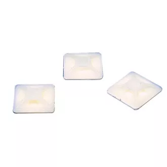 Fixapart CTMB 01 - samoljepljiva kopča za kabelske vezice 3,6 mm, 19x19 mm, bijela Fixapart CTMB 01 - samoljepljiva kopča za kabelske vezice 3,6 mm, 19x19 mm, bijela