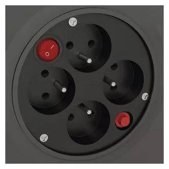 Emos produžni bubanj - 4 utičnice, 25m, 1,5 mm, PVC, IP20 Emos produžni bubanj - 4 utičnice, 25m, 1,5 mm, PVC, IP20