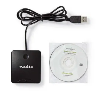 Nedis CRDRU2SM1BK - Čitač pametnih kartica (ID, eCitizen), USB 2.0 Nedis CRDRU2SM1BK - Čitač pametnih kartica (ID, eCitizen), USB 2.0