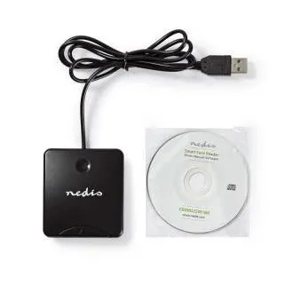 Nedis CRDRU2SM1BK - Čitač pametnih kartica (ID, eCitizen), USB 2.0 Nedis CRDRU2SM1BK - Čitač pametnih kartica (ID, eCitizen), USB 2.0