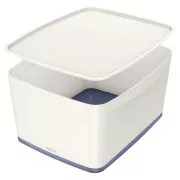 LEITZ Kutija za pohranu s poklopcem MyBox, veličina L, bijela/siva
