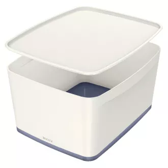 LEITZ Kutija za pohranu s poklopcem MyBox, veličina L, bijela/siva