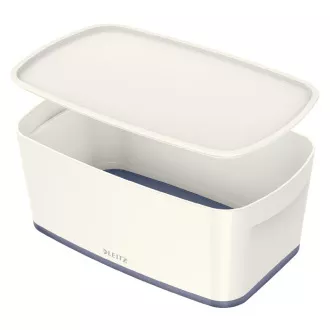 LEITZ Kutija za pohranu s poklopcem MyBox, veličina S, bijela/siva