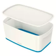 LEITZ Kutija za pohranu s poklopcem MyBox, veličina S, bijela/plava