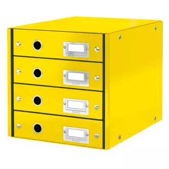 LEITZ Click&Store kutija s ladicama, 4 ladice, žuta