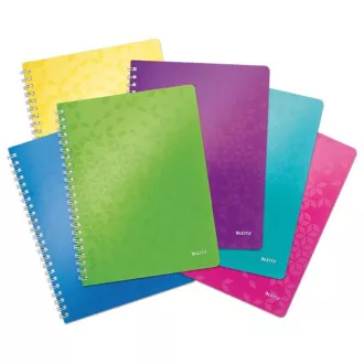 LEITZ Blok WOW A4, PP, crni, zeleni