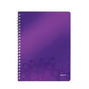 LEITZ Blok WOW A4, PP, linija, magenta