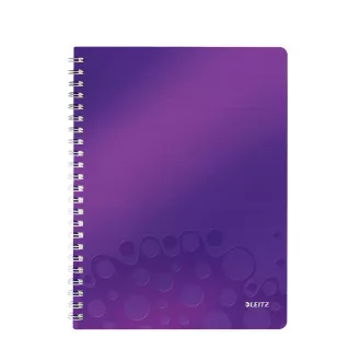 LEITZ Blok WOW A4, PP, linija, magenta