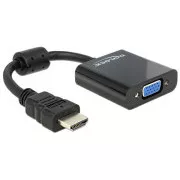 Delock adapter HDMI-A muški > VGA ženski crni