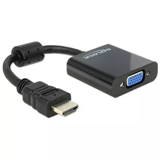 Delock adapter HDMI-A muški > VGA ženski crni
