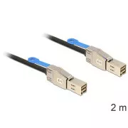 Delock kabel Mini SAS HD x 4 SFF 8644 muški > Mini SAS HD x 4 SFF 8644 muški 2 m