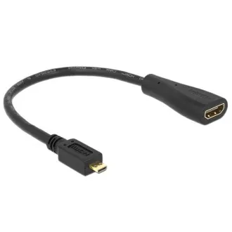 Delock HDMI kabel velike brzine s Ethernetom - micro D muški > A ženski