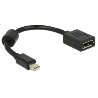 Delock Adapter mini Displayport muški > Displayport ženski, crni