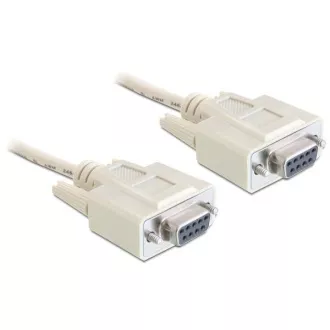 Delock serijski kabel Null Modem 9-pinski ženski/ženski 1,8 m