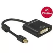 Delock Adapter mini DisplayPort 1.2 muški > DVI ženski 4K pasivni crni
