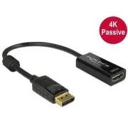 Delock adapter DisplayPort 1.2 muški > HDMI ženski 4K pasivni crni