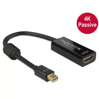 Delock Adapter mini Displayport 1.2 muški > HDMI ženski 4K pasivni crni Delock Adapter mini Displayport 1.2 muški > HDMI ženski 4K pasivni crni