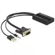 Delock VGA na HDMI adapter sa zvukom